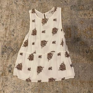 Madewell white sleeveless top